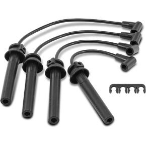 A-Premium Ignition Spark Plug Wires Set of 4 Compatible with Mini Cooper 2002-2008 1.6L, Replace# 12127513032