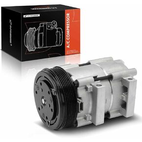 A-Premium A/C Compressor with Clutch Compatible with Ford Focus 2.0L 2003-2004, Replace# CO 101651C, 58166