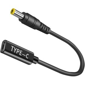 USB C to 5.5x2.5mm Cable, Male to DC Female 12V 19V 20V Adapter, DC 5.5x2.5mm Adapter to USB C Adapter Made for Asus Laptop Series, Router, Printer, RVs, Solar Generator in Kuwait
