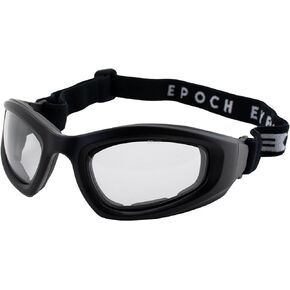 Epoch Eyewear Padded Riding ATV Jet Ski Dirt Bike Anti-Fog Motorcycle Goggles Z87.1 Black Frame w/Photochromic Clear to Smoke Lens