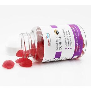 Eye Health Support Gummy - Vitamin A + C + E - Gluten Free, Vegan Friendly Supplement - 60 Count