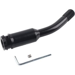 Aramox Shift Knob Extender, 5inch Gear Shifter Stick Lever Bend Extension Shift Knob Extender for T4 1990-2003 Black