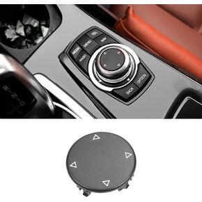 Jaroxn Compatible with BMW iDrive Knob Button Replacment Multimedia iDrive Control Knob Button for 1' F20 F21/3' F30 F31 F34 GT/5' F07 F10 F11/7' F01 F02 F04/X3 F25 Series, iDrive Button Cover