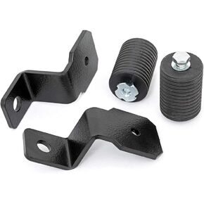 Rough Country Polaris LED Whip Light Bracket Kit for 17-22 General/Ranger- 93049 Black