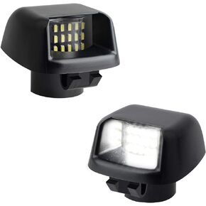 RUXIFEY LED License Plate Lights Rear Lamp Lens Assembly Replacement Compatible with Frontier Titan Xterra Armada Suzuki Equator