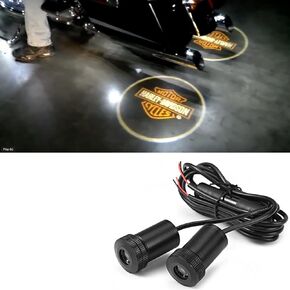ANGLO MART 2 X 5th Gen car door Motorcycle Shadow laser projector logo LED light for harley davidson All Model All year