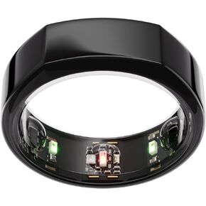 Oura Ring Gen3 Heritage - Black - Size 6 - Smart Ring - Size First with Oura Sizing Kit - Sleep Tracking Wearable - Heart Rate - Fitness Tracker - 5-7 Days Battery Life