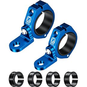 BRCOVAN 2PCS UTV Whip Flag Mount, Solid Aluminum Alloy Whip Light Mount, Off-Road LED Light Bar Mounting Bracket, 360° Rotating Roll Bar Clamp Mount Fit on 1.5''/1.65'' /1.75''/1.85''/2'' Roll Cages