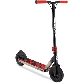 Mongoose Tread Kids and Adult Freestyle Dirt Scooter, 200mm Big Air Filled Tires, Great for Dirt and Gravel, Ages 8 Years and Up, Max Rider Weight 220 Pounds
