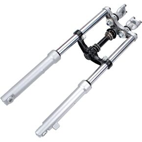 Triple Tree Mount Clamps Front Fork Suspension Set For front drum brakes dirt pit bike CRF50-110cc mini motorcycle front shock absorber