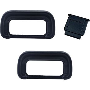 PCTC Viewfinder Eyecup Eye Cup for Sony A6700, Replaces Sony FDA-EP20 Eyecup& Hot Shoe Cover (2+1 Pack)