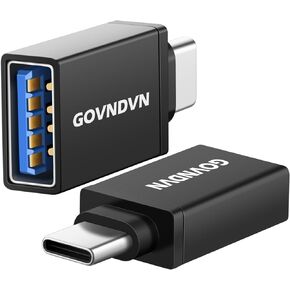 USB C to USB Adapter 2 Pack, USB 3.0 Female to USB Type C Male OTG Adapter Compatible with iPhone15/ iPad/MacBook/Samsung/Android Phones