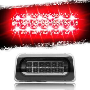 BASIKER 3rd Third Brake Light Tail Lights fit for 1994-2004 Chevy s10 S-10 GMC Sonoma Regular Cab or Crew Cab (Smoking Housing Red light)