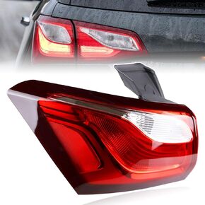 Tail Light Assembly Compatible with Chevy Equinox 2018 2019 2020 Left Driver Side Taillights Rear Outer Tail Lamp Halogen Tail Lights Replace 84769835