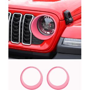 أغطية المصابيح الأمامية Savadicar Angry لعام 2024+ Jeep Wrangler (JL) وGladiator (JT) - قم بإضفاء الطابع الشخصي على مظهر سيارتك مع حواف المصابيح الأمامية، وإكسسوارات الزخرفة الخارجية، أخضر