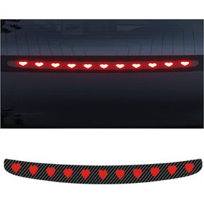 Tesla Model 3/Y Accessories,ANIFM High Brake Light Sticker，Creative Brake Sensible Light Sticker Compatible with Tesla Model 3/Y, Taillight Stickers Free of Installation (Model 3-Love)