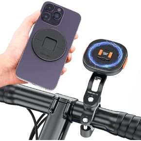 MG17L Claw Mini Magnetic Phone Mount Universal Magnetic Bicycle & Motorcycle Handlebar Phone Holder for Cell Phones and GPS with Fast Swift-Snap Technology (Clamp Type)