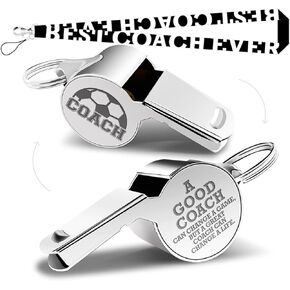 Whistle Soccer Gifts Whistle for Coaches Teachers Whistle Emergency Coach Referee Lifeguard Loud Whistle for Men Women Referees Officials School Sports Coaches Whistle with Lanyard Cheer Coach Gift.