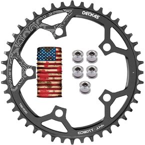 110mm BCD Single Chainring 110BCD Full Alloy CNC, Second Generation Narrow Wide Technology, 4-Bolts 5-Bolts Opition, 36/38/40/42/44/46/48/50/52/54T, for 7/8/9/10/11/12 Speed