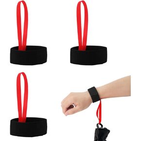 4pcs Ski Glove Straps, Elastic Sport Glove Safety Strap Slim Ski Glove Wrist Leash Holder Handcuff Glove Strap for Hanging Gloves Accessories Outdoor Activities Skiing Snowboarding