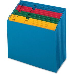 Globe Weis Globe-Weis/Pendaflex QuickVue Project File, Monthly Index, Letter Size, Blue (20135)