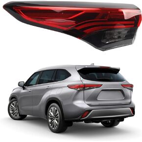 Dasbecan Left Drive Side Tail Light Assembly Rear Lamp Compatible with 2020-2022 Toyota Highlander