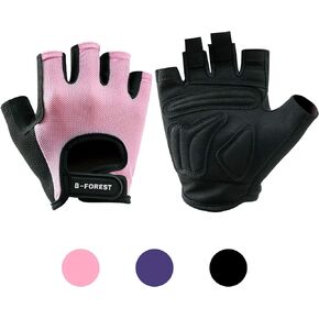 B-Forest Workout Gloves, Gym Gloves for Men Women Weight Lifting Fingerless Gloves for Training, Exercise, Fitness in Kuwait