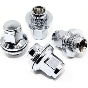 Set of 24 Veritek 14x1.5mm Chrome 1.65" Mag Seat w/Washer Wheel Lug Nuts for Nissan Infiniti Factory SUV Truck Wheels