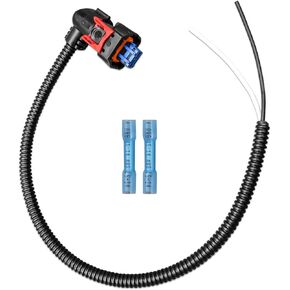 Injector Pigtail Connector Replace PT3739 Fit for Duramax L5p Engine V8 6.6L Chevrolet Cadillac GMC Original Equipment, Corner Connector With Protective Cover Multi-Purpose Pigtail Kit