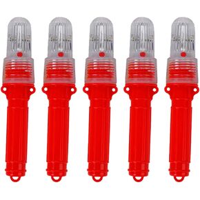 LED Fishing Strobe for Lobster or Fishing Net Marine LED Flashing Light Beacon Light Buoy Lure Night Fishing Light Sensor Warning Net Beacon Light Red
