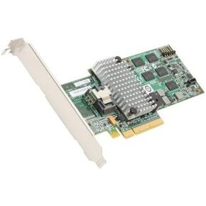 LSI Logic LSI00197 4-Port SAS RAID Controller. SAS9260-4I SGL RAID 4PORT INT 6GB SAS/SATA PCIE 2.0 512MB COMB-C. 512MB DDR SDRAM - PCI Express x8 - 1 x SFF-8087 - Mini-SAS