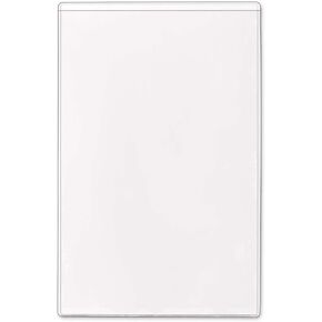 StoreSMART - جيب بلاستيك فينيل غير لاصق مقاس 5 × 8 بوصة - جانب قصير مفتوح - 25 عبوة - PE108S-C-25