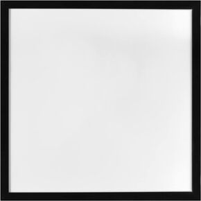 12x12 inch Square Picture Frames, Compatible With 30x30 cm Without Mat, for Arts or Photos or Posters Display, Black Frame with Acrylic Protection and Hanging Kit, Pack of 1