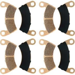 Brake Pads Sintered With Anti-noise Shims for Polaris RZR 900 1000 4 XP RS1 Ranger 570 700 800 900 1000 EV Crew Diesel 6x6, 2203747 Front & Rear Replacement Brake Pads