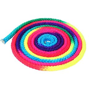 Rhythmic Gymnastics Rope Solid Competition Arts Training Rope, Rainbow Color