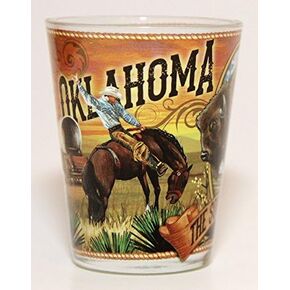 Oklahoma State Mural Shot Glass