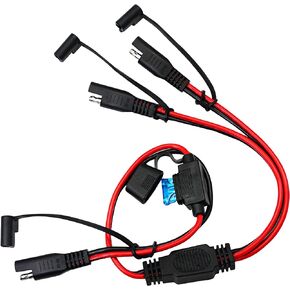 SinLoon 16AWG 2-Way Splitter,SAE Connector,1 to 2 SAE Connector Power Charger Adapter for Motorcycle Automotive(60cm)