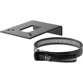 CURT 57204 Vehicle-Side Trailer Wiring Harness Clamp-On Bracket Mount for 4-Way, 5-Way or 6-Way GLOSS BLACK POWDER COAT
