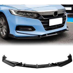 Front Lip Spoiler Compatible with 2018-2020 Honda Accord 10th Gen Sedan LX, Sport, EX-L, Touring, Hybird Front Bumper Lip, Carbon Fiber Hydro-Dipping