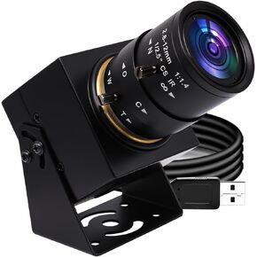 SVPRO USB Camera 1080P Full HD Webcam 2MP Machine Vision Industrial Camera 2.8-12mm Varifocal Lens Manual Focus Webcam 100fps/60fps/30fps for Windoes,Mac,Linux,Android