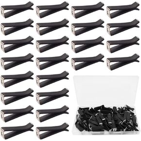 60PCS Black Square Head Car Vent Clips,9mm Auto Air Conditioner Outlet Clips with 1 Storage Box, Air Freshener Vent Clips for Car Office Home K-014-2