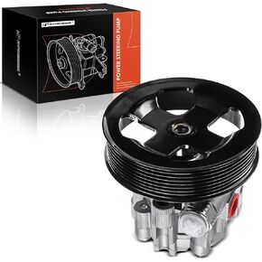 A-Premium Power Steering Pump, with Pulley, Compatible with Toyota Tundra 2007 2008 2009 2010 2011 2012 2013 2014 2015 2016, 4.6L 5.7L Gas/Flex, Replace # 443100C090