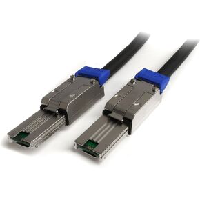 StarTech.com كابل SAS خارجي Infiniband بطول 1 متر - SFF-8470 إلى SFF-8470 - ما يصل إلى 6 جيجابت في الثانية (SAS7070S100)