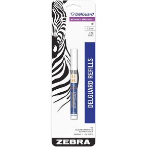 Zebra Delguard #2 Mechanical Pencil Lead Refill, 0.5 Mm, Hb, Black, 12/tube