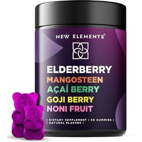 مضادات الأكسدة سوبر ستارز - حلوى البلسان مع مانغوستين | أكاي بيري | غوجي بيري | فاكهة النوني | علكة السمبوكوس الأسود للأطفال والكبار | دعم المناعة | نباتي | غير معدل وراثيًا in Kuwait