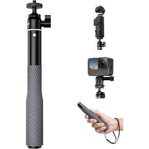 TELESIN Waterproof 360 Selfie Stick for GoPro, 25.75" Extension Stick Pole Monopod w Hand Strap for Go Pro 12 11 10 Insta360 X3 Ace Pro DJI Action 4 Osmo Pocket 3 Underwater Diving Accessories