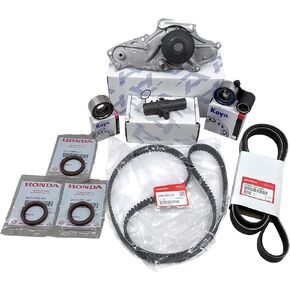 TIMING BELT KIT | Water Pump T-belt Kit | Camshaft Crankshaft Seal | (As in photo) GENUINE/OEM Fit select Honda, Acura vehicles.