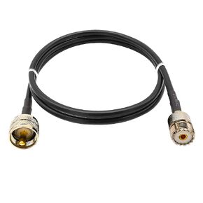 ALLiSHOP UHF Extension Cable PL-259 Male to SO-239 Female Connectors with RG58 Coax Cable 1 Meter 3.3 Feet for CB/Ham Antenna, Marine VHF Radio Antenna, Amateur Radio in Kuwait