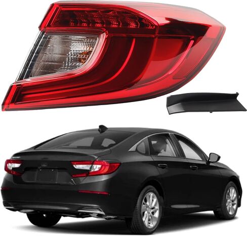 Dasbecan Left Driver Side LED Tail Light Assembly Compatible with 2018 2019 2020 2021 Honda Accord Sedan Rear Brake Lamp Taillights Harness Set in Saudi Arabia