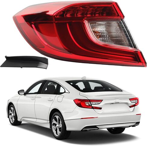 Dasbecan Left Driver Side LED Tail Light Assembly Compatible with 2018 2019 2020 2021 Honda Accord Sedan Rear Brake Lamp Taillights Harness Set in Saudi Arabia